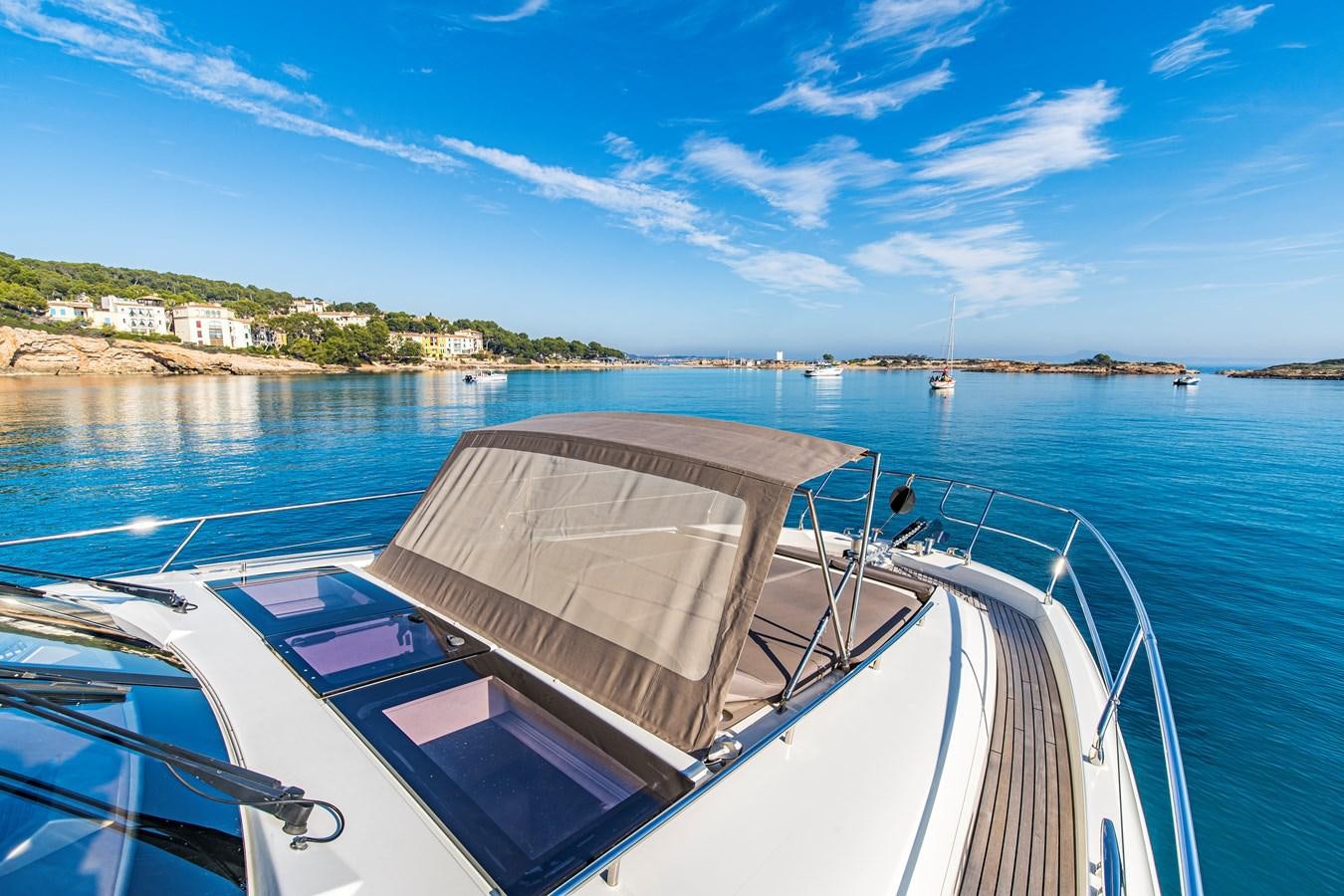 a boat on the water aboard BLUE M Yacht for Sale