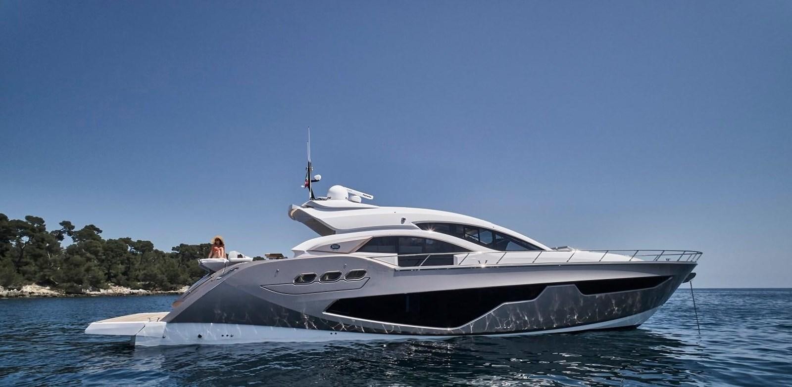 a white yacht in the water aboard SESSA MARINE C68 Yacht for Sale