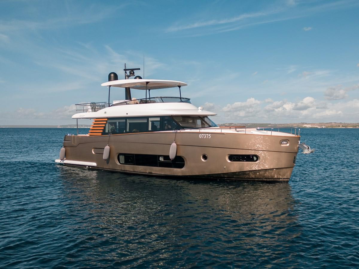 a boat in the water aboard INIZIA Yacht for Sale