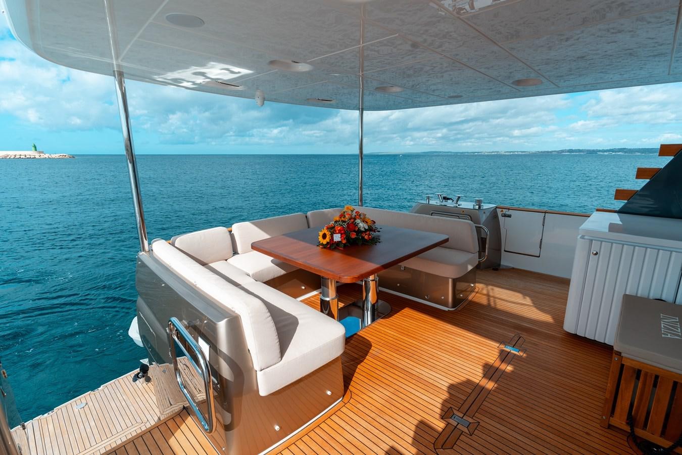 a boat on the water aboard INIZIA Yacht for Sale