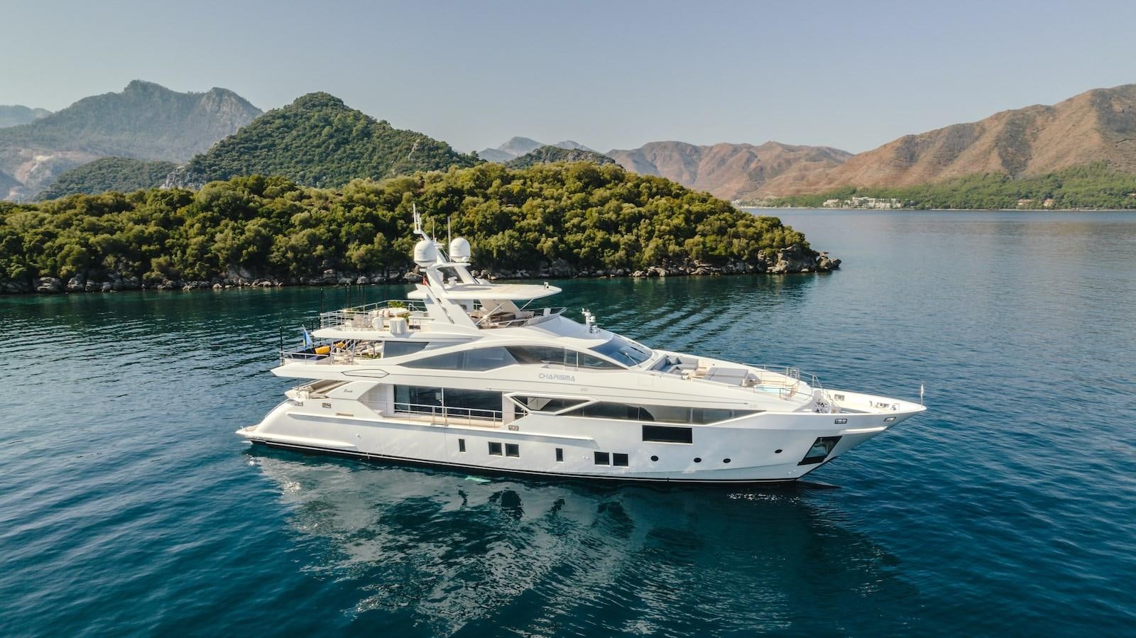 a boat on the water aboard CHARISMA Yacht for Sale