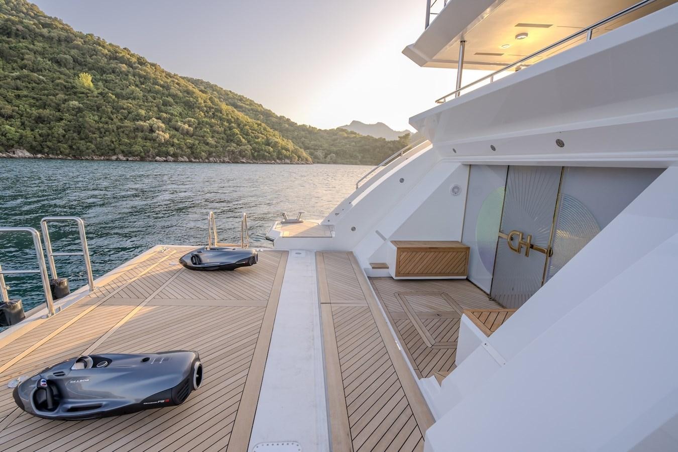 a boat on the water aboard CHARISMA Yacht for Sale