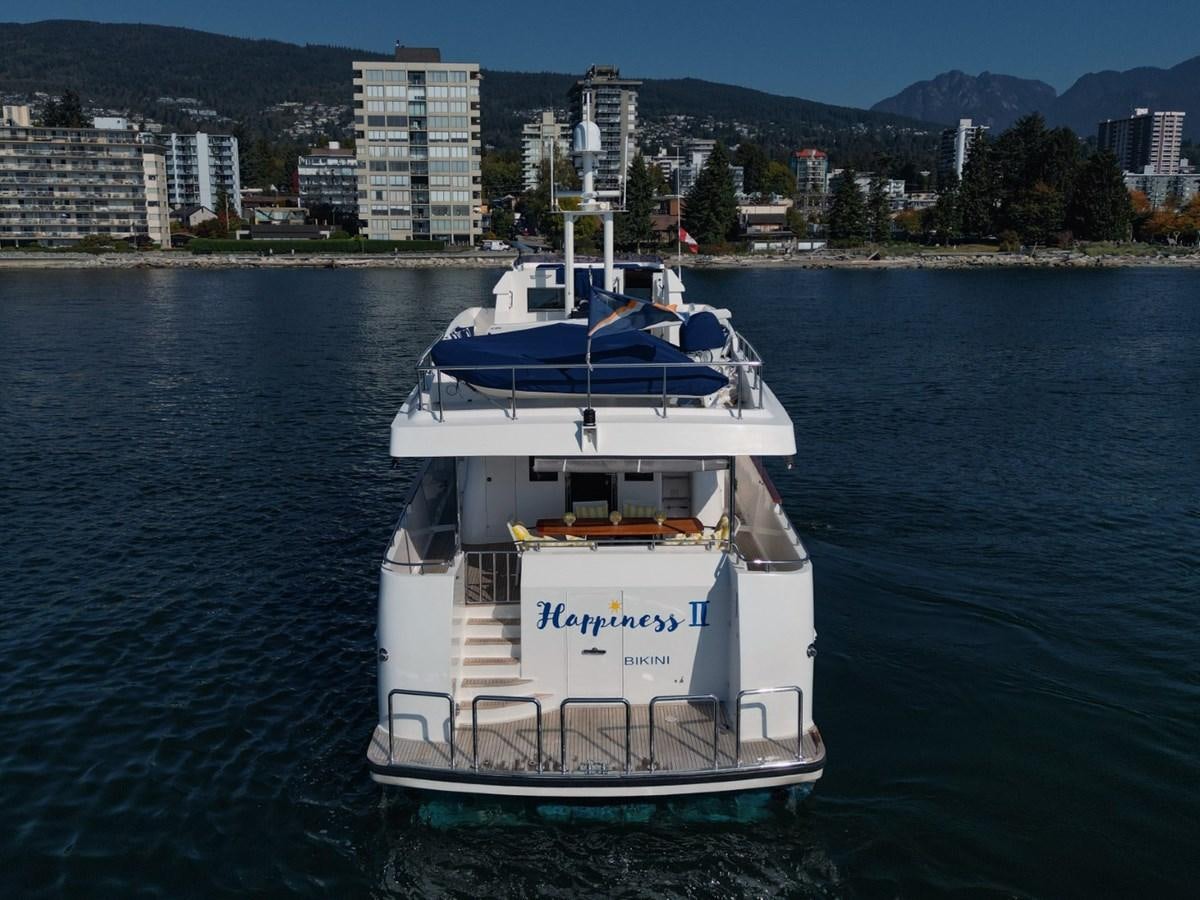 a boat in the water aboard HAPPINESS II Yacht for Sale