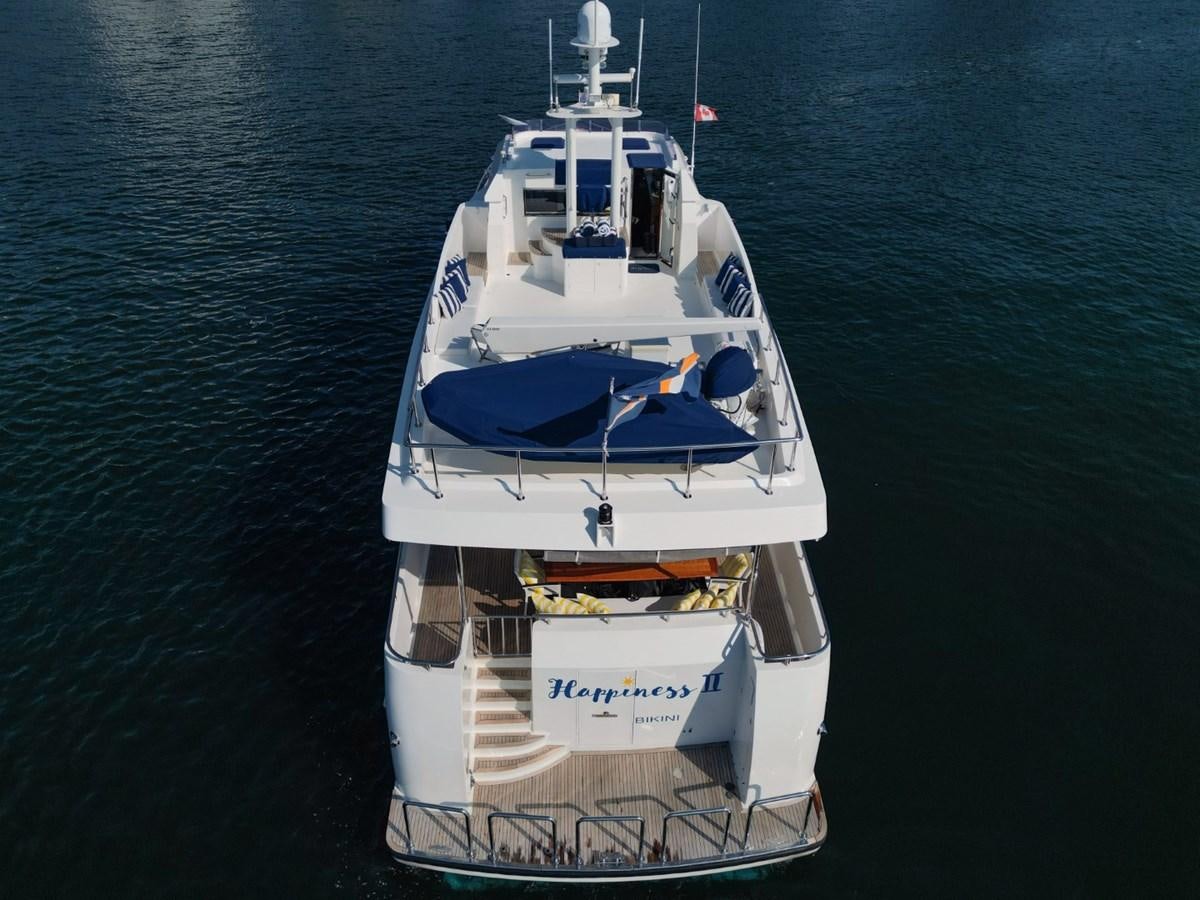a boat on the water aboard HAPPINESS II Yacht for Sale
