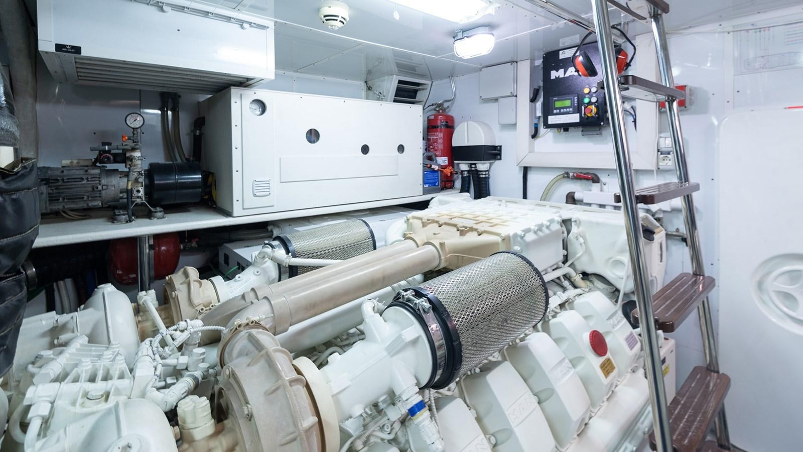 a room with machinery and equipment aboard FRADI Yacht for Sale