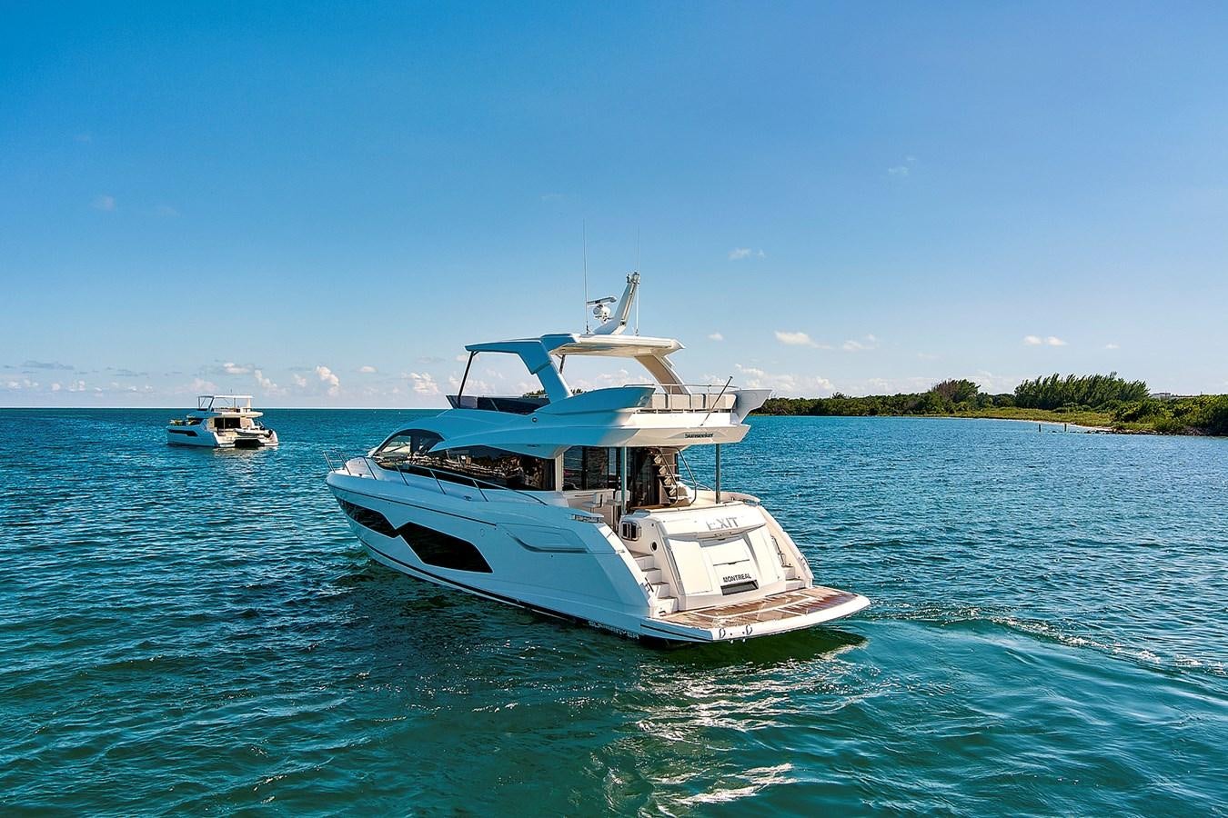 a boat in the water aboard EXIT Yacht for Sale
