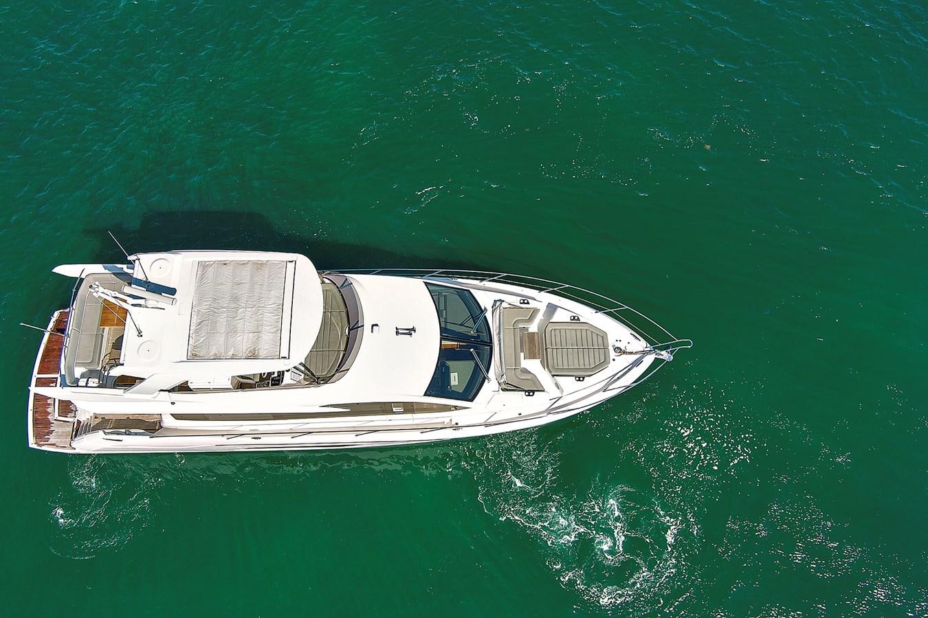 a high angle view of a boat aboard EXIT Yacht for Sale