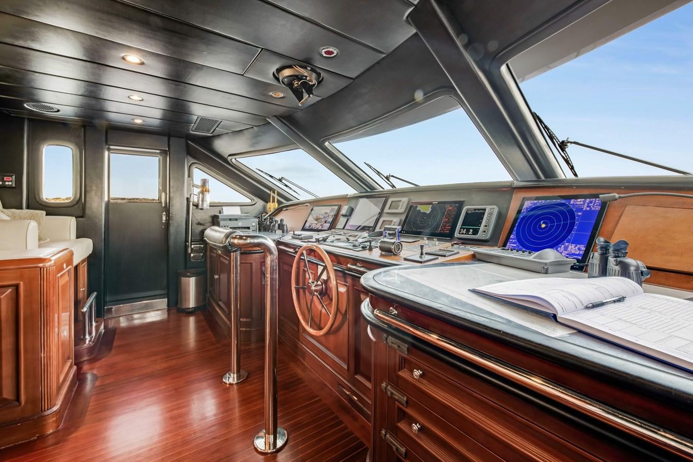 inside of a vehicle aboard LOULOU Yacht for Sale