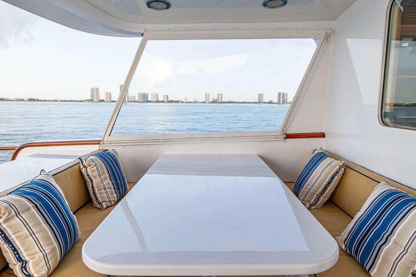 a large white boat with a large body of water in the background aboard SEA BOLD Yacht for Sale