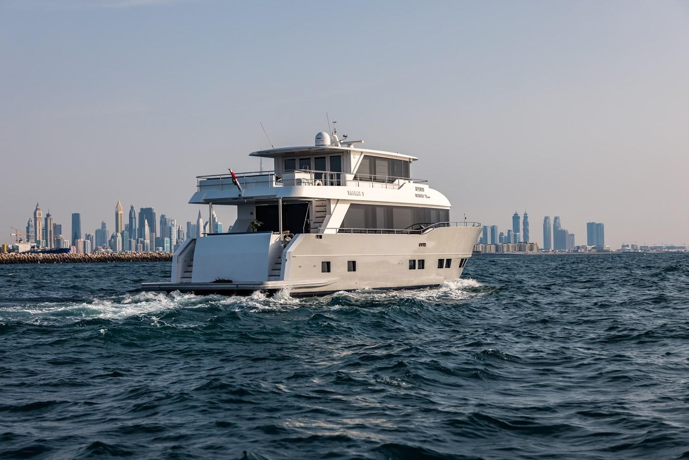 a boat in the water aboard RODINIA 2 Yacht for Sale