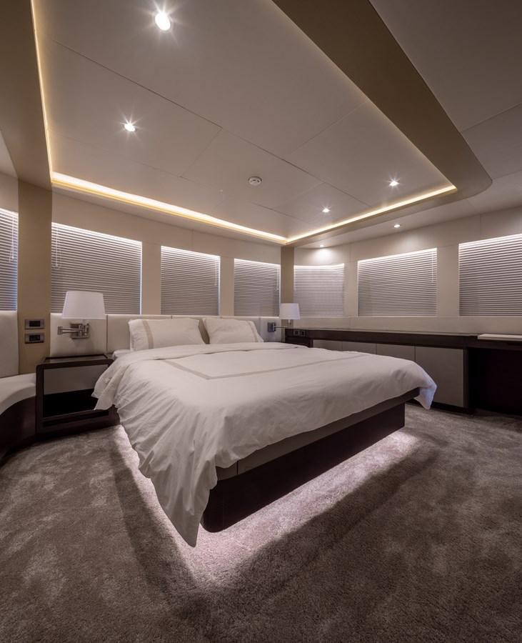 a couple of beds in a hotel room aboard RODINIA 2 Yacht for Sale
