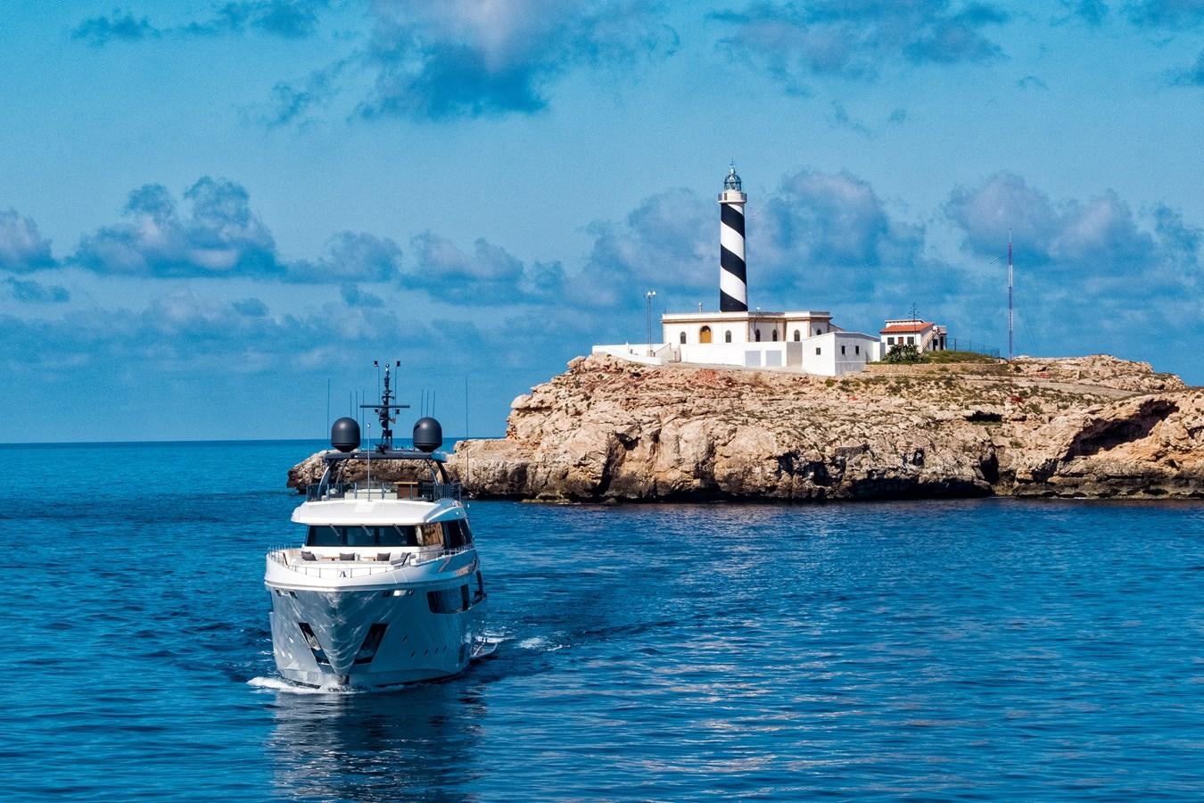a boat on the water aboard PALOMA Yacht for Sale
