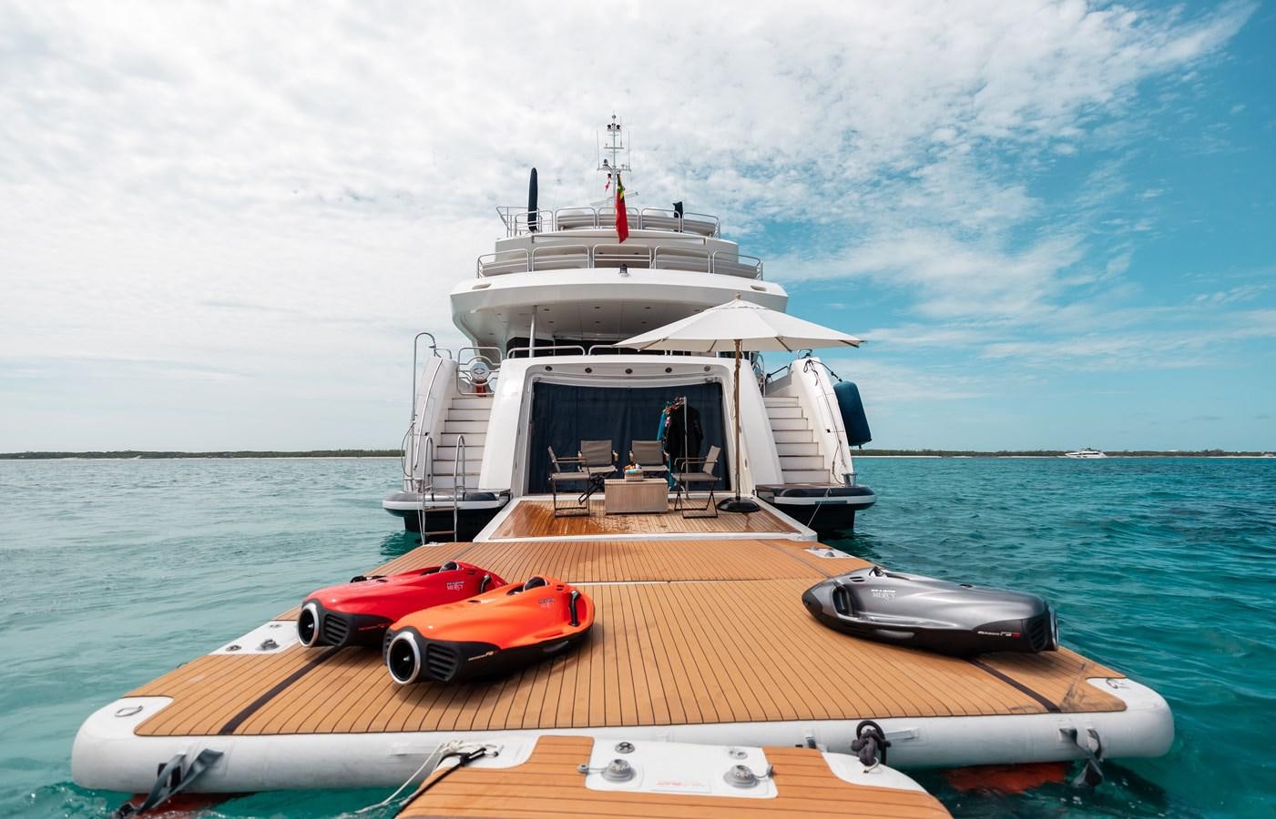 a boat on the water aboard AQUARIUM Yacht for Sale