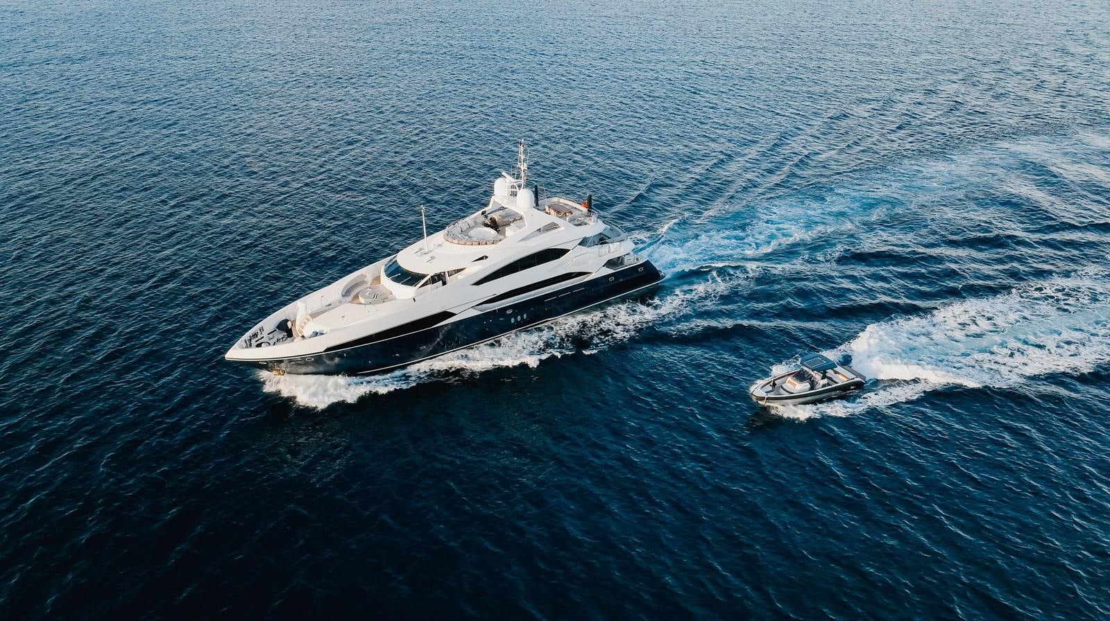 a boat in the water aboard AQUARIUM Yacht for Sale
