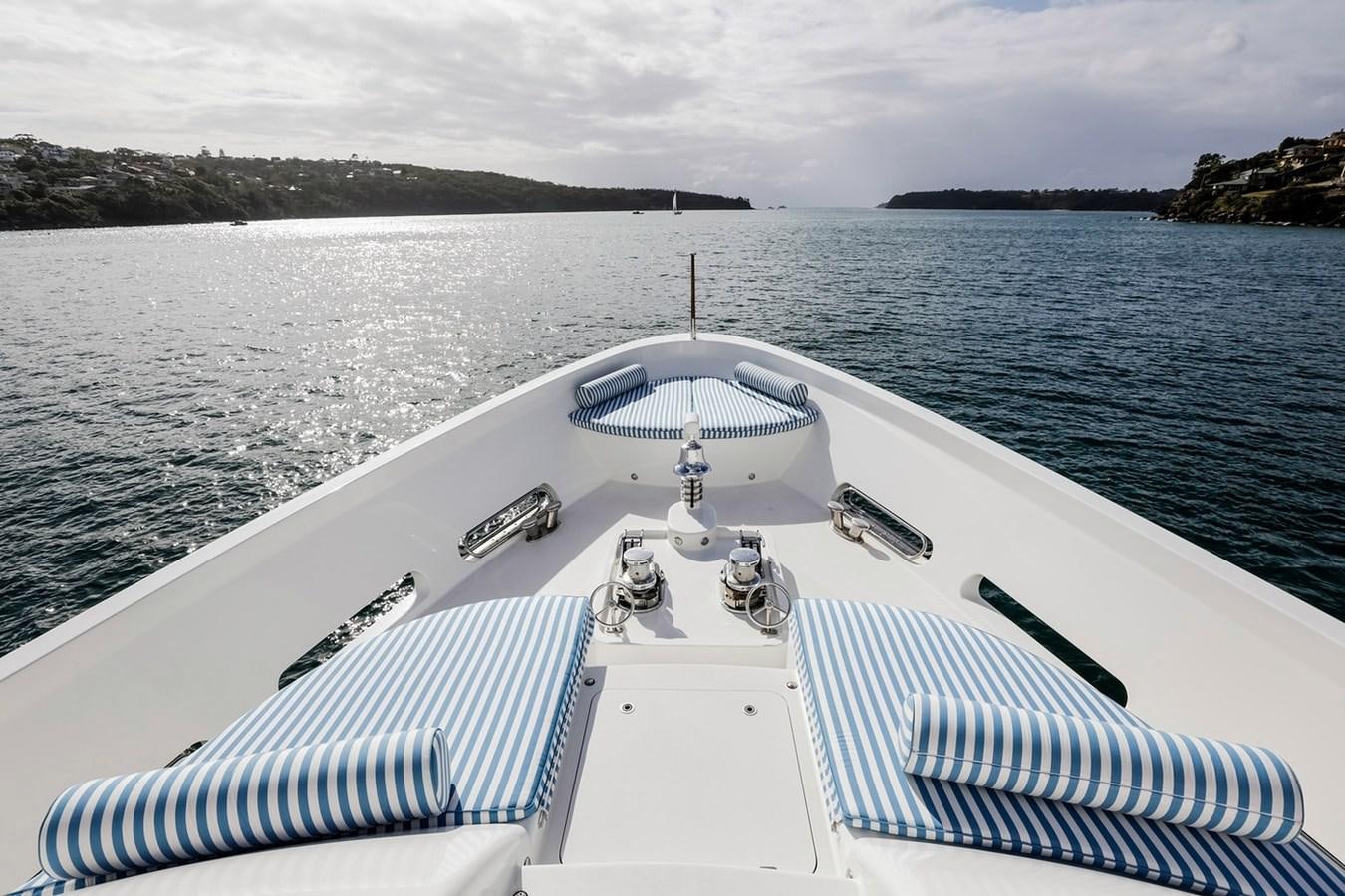a boat on the water aboard CRYSTAL LADY Yacht for Sale