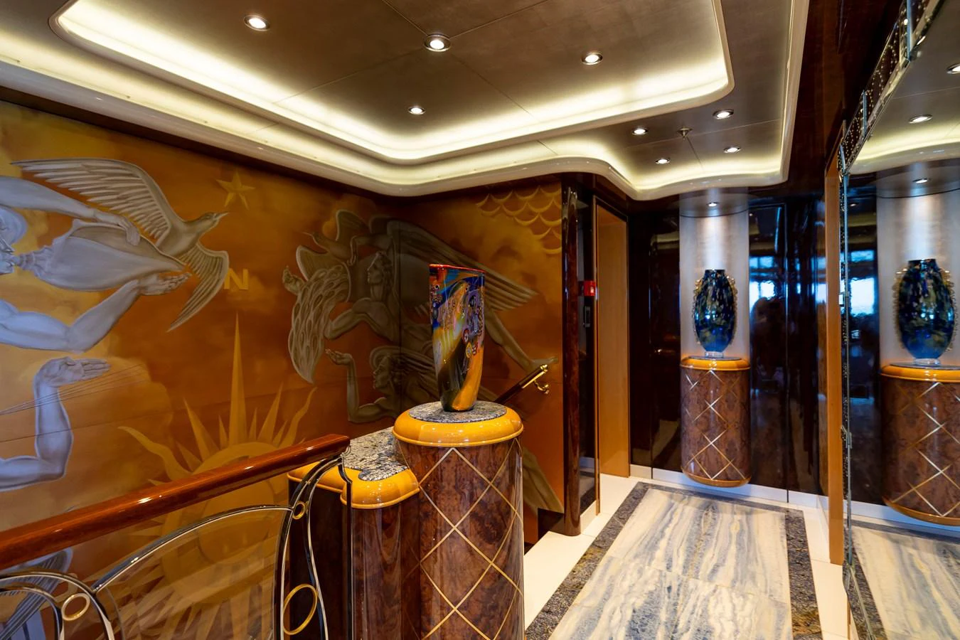 a museum with art aboard ELIS ET MAR Yacht for Sale
