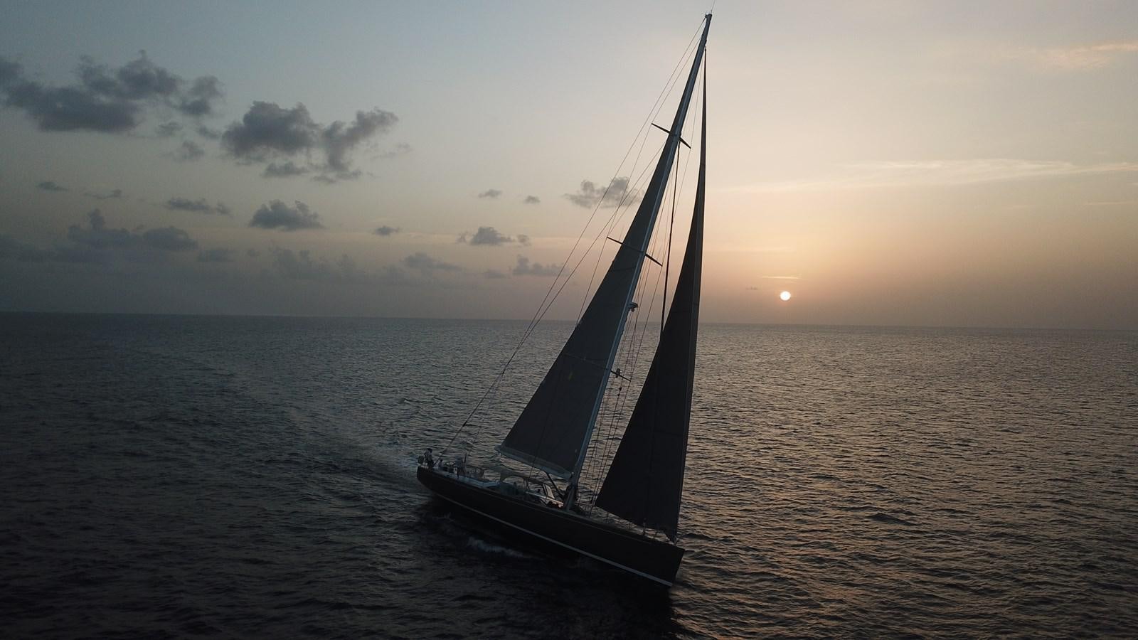 a sailboat in the water aboard CROSSBOW Yacht for Sale