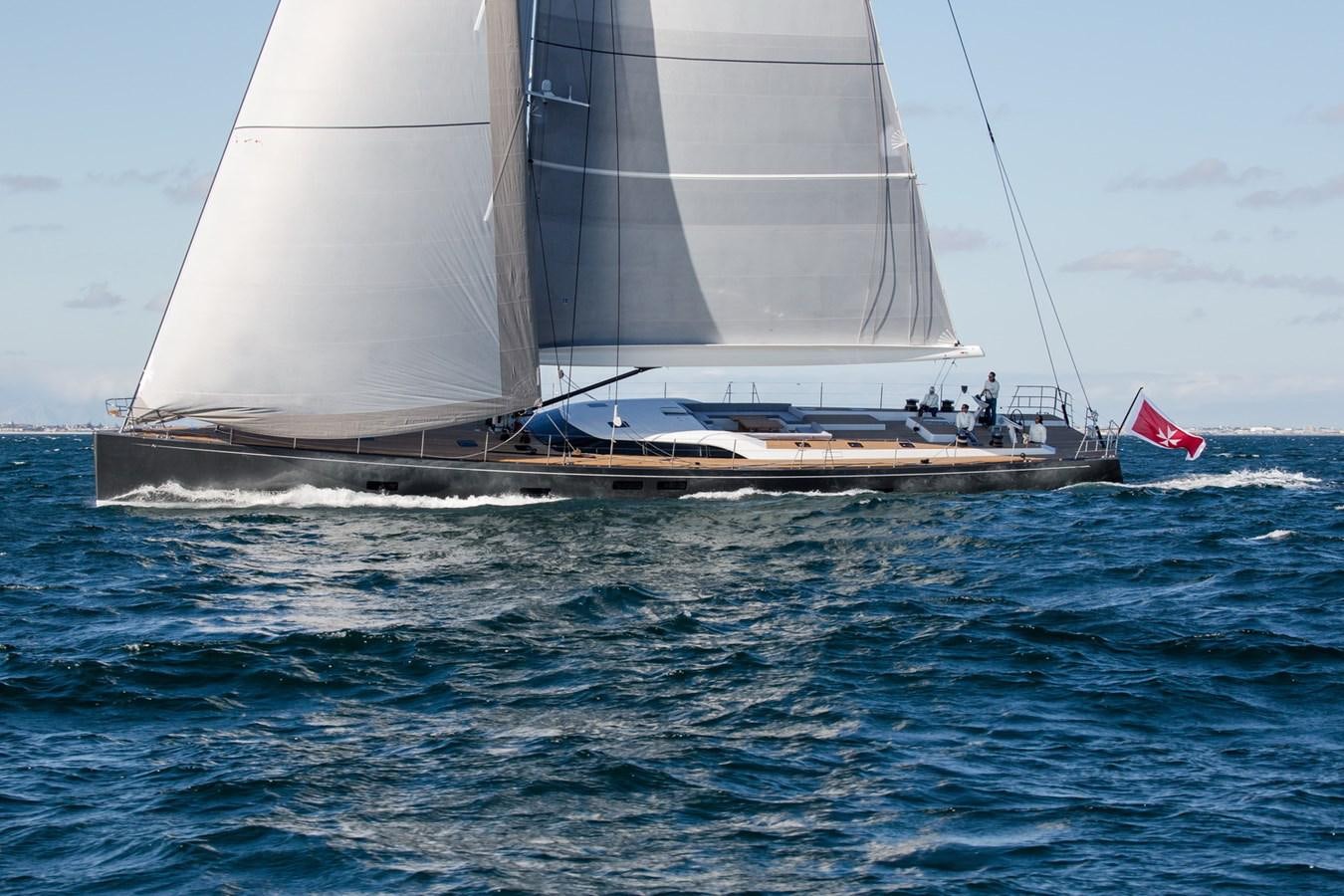 a sailboat on the water aboard CROSSBOW Yacht for Sale