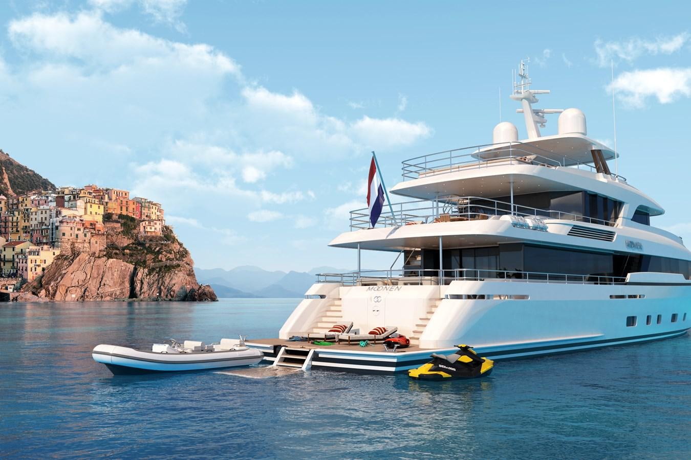 a boat and a cruise ship aboard MOONEN 122 MARTINIQUE Yacht for Sale
