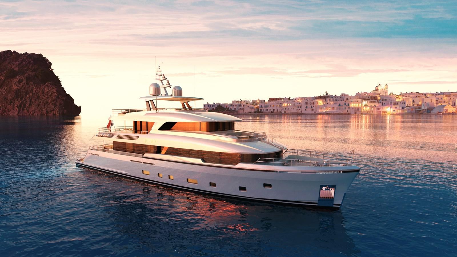 a boat on the water aboard MOONEN 122 MARTINIQUE Yacht for Sale