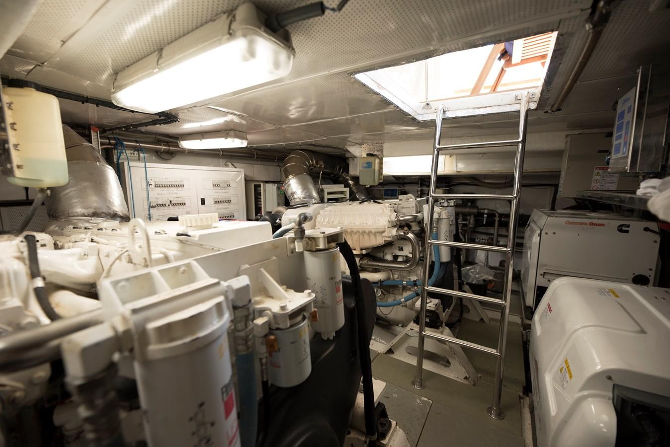 a room with machinery aboard ITACATOO Yacht for Sale