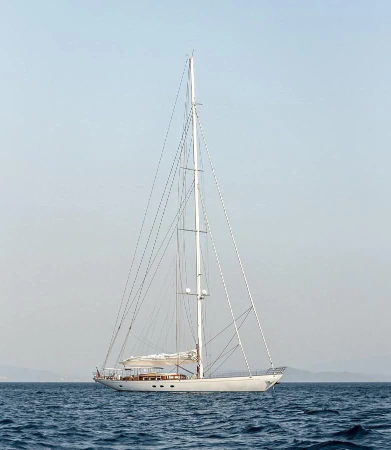 a sailboat in the water aboard GRACE III Yacht for Sale