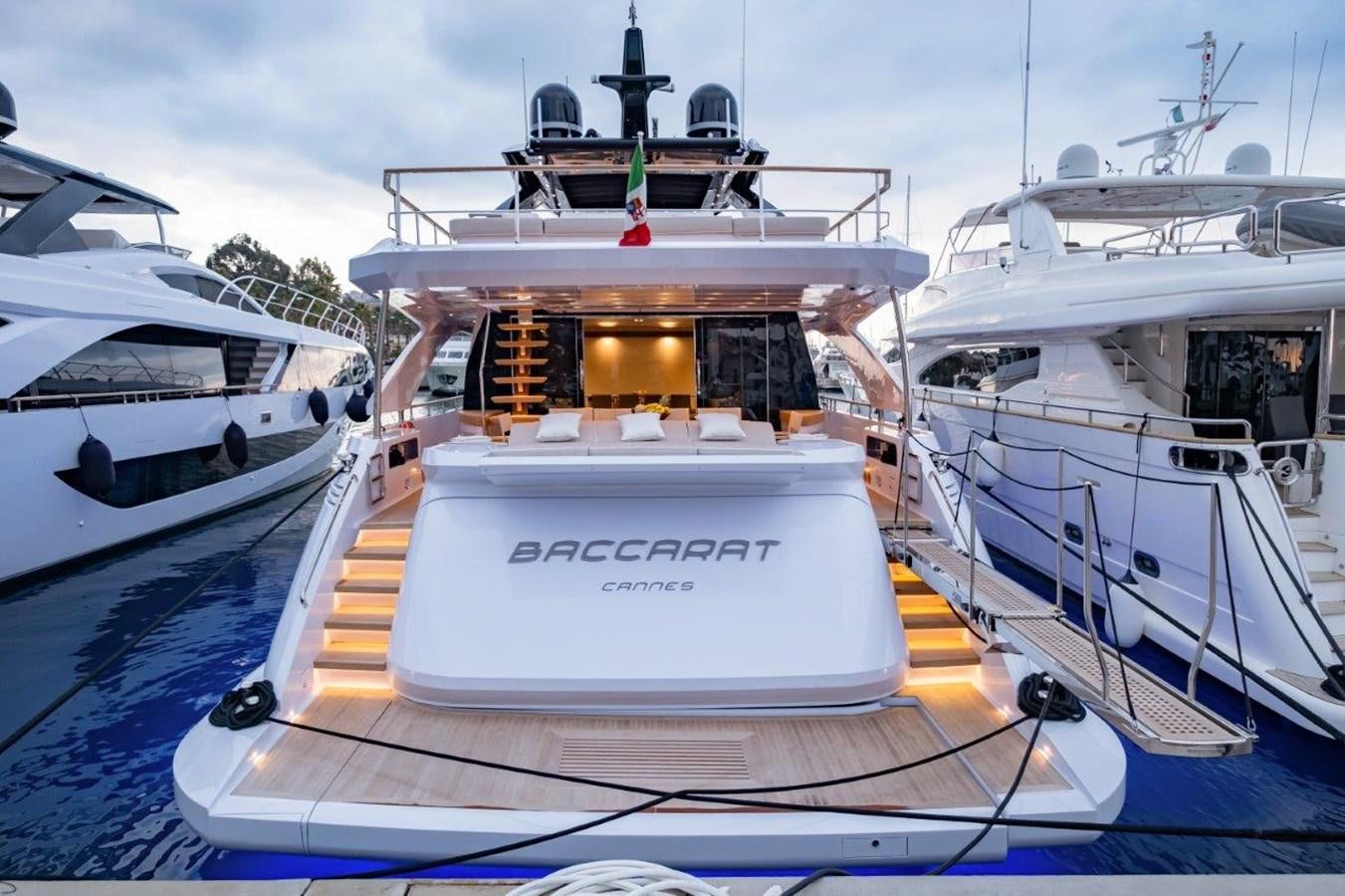 a boat on the water aboard BACCARAT Yacht for Sale