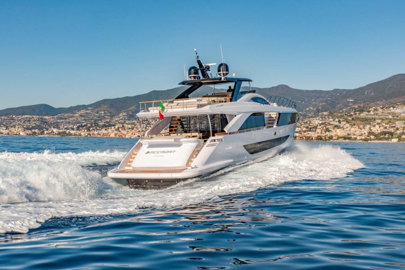 a boat on the water aboard BACCARAT Yacht for Sale