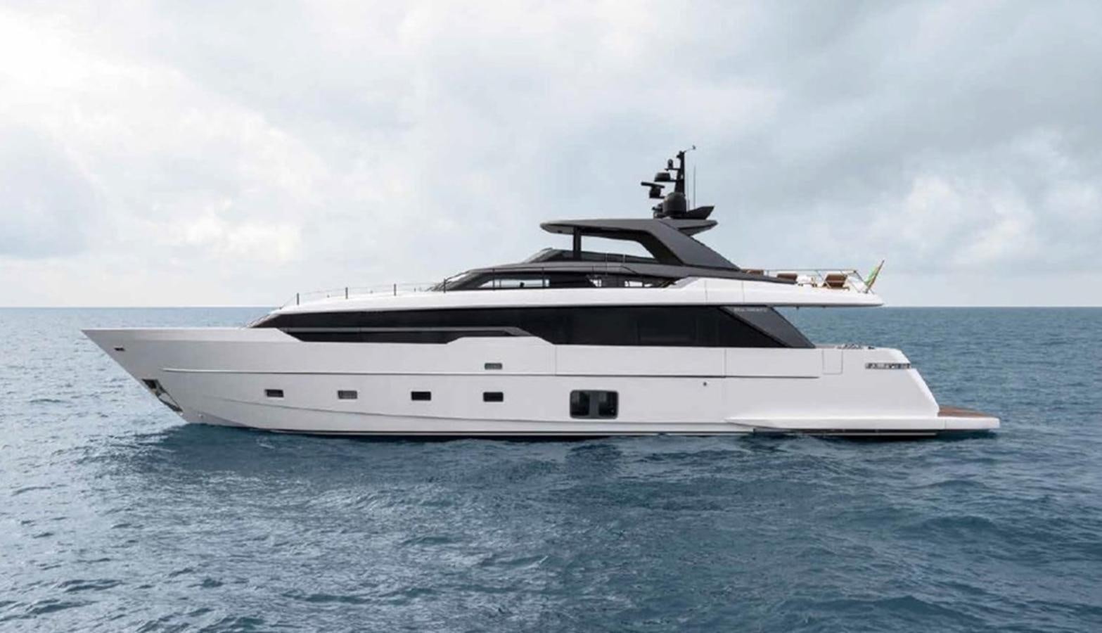 a white yacht in the water aboard STRADODO Yacht for Sale