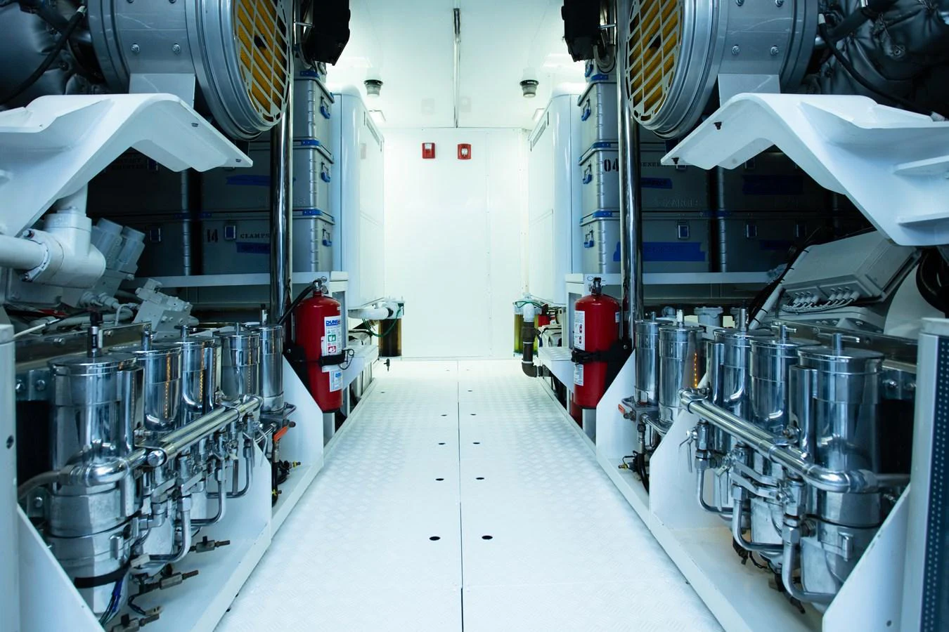 a close-up of a factory aboard CHAMPAGNE SEAS Yacht for Sale