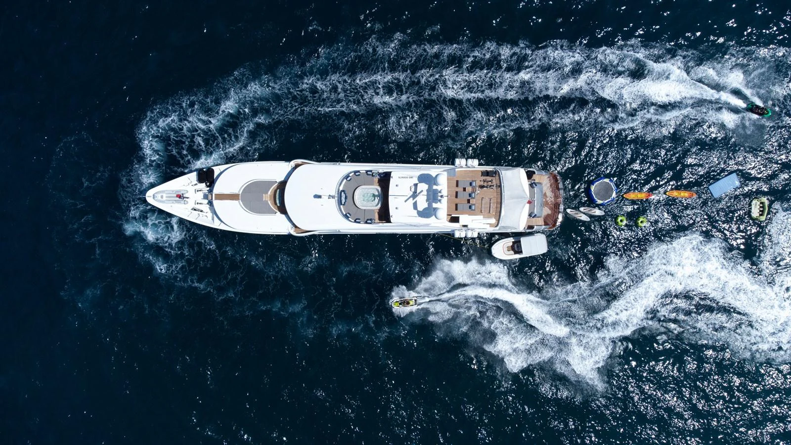 a space ship in space aboard CHAMPAGNE SEAS Yacht for Sale