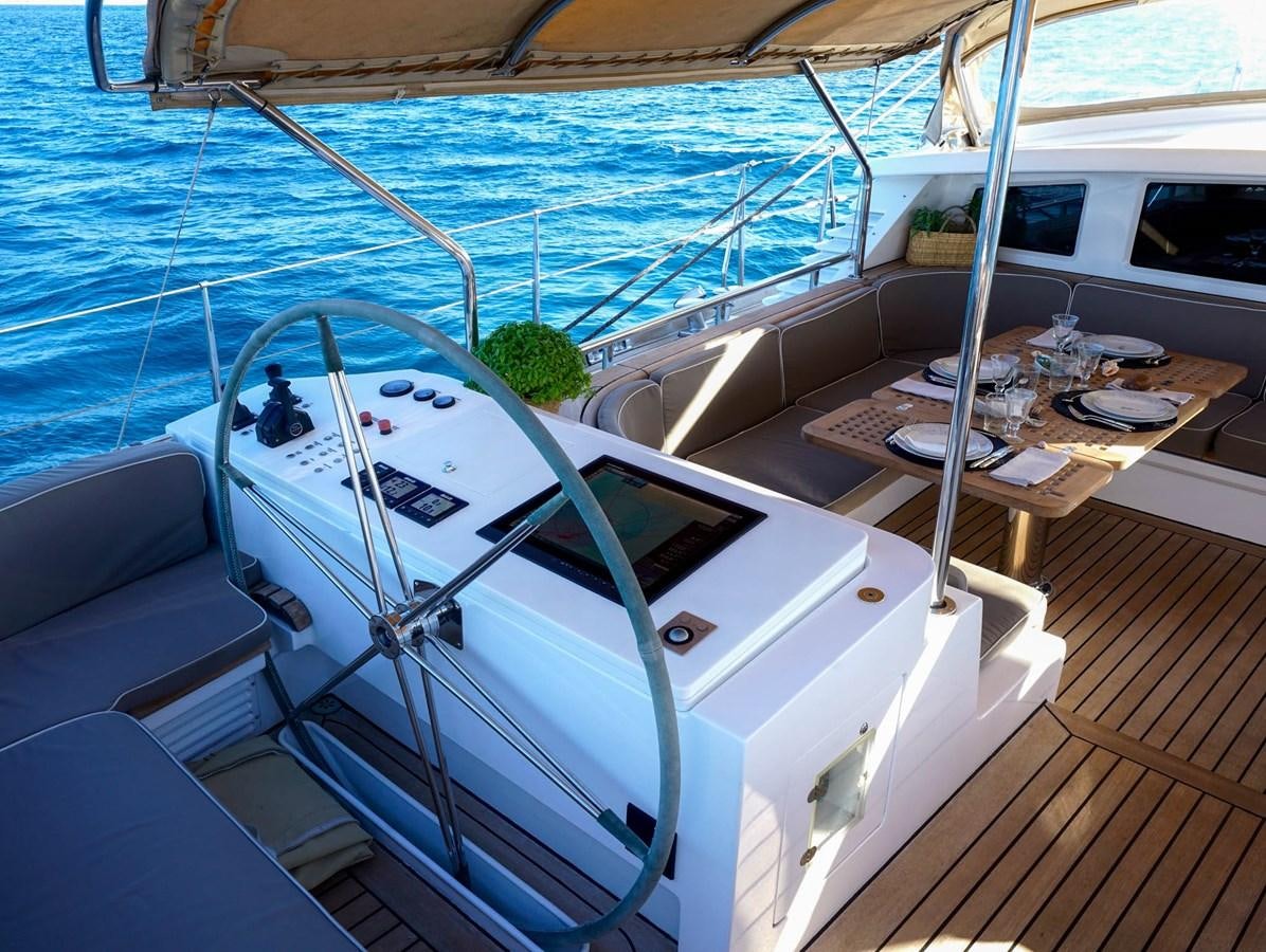 a boat on the water aboard IKARON Yacht for Sale