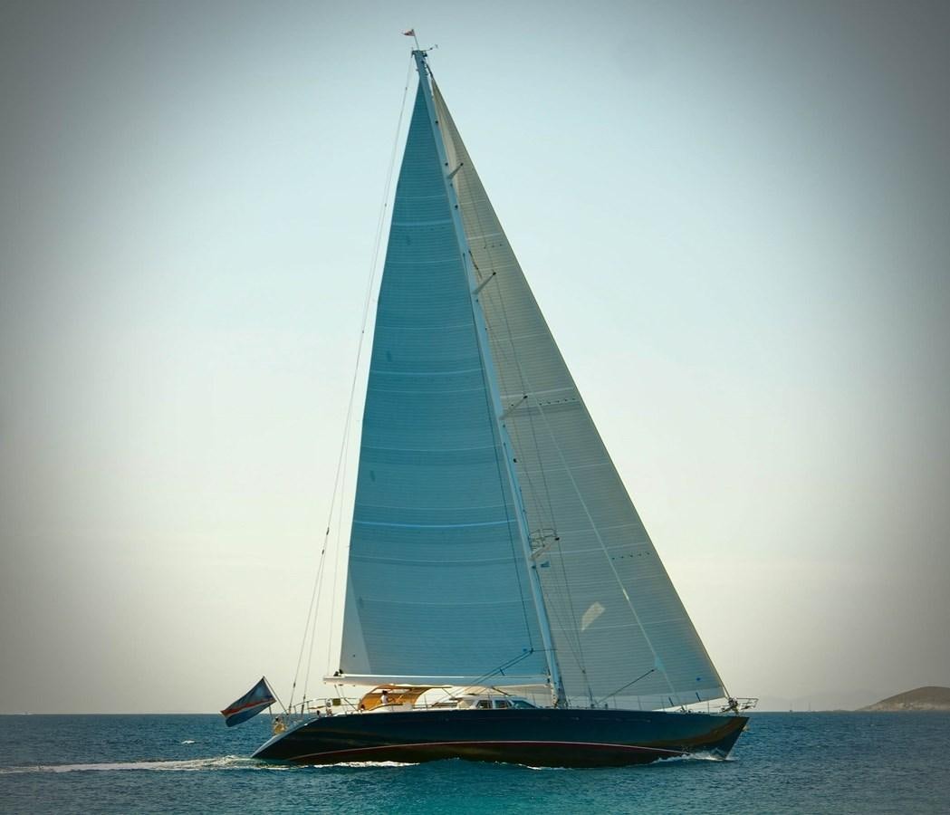 a sailboat on the water aboard IKARON Yacht for Sale
