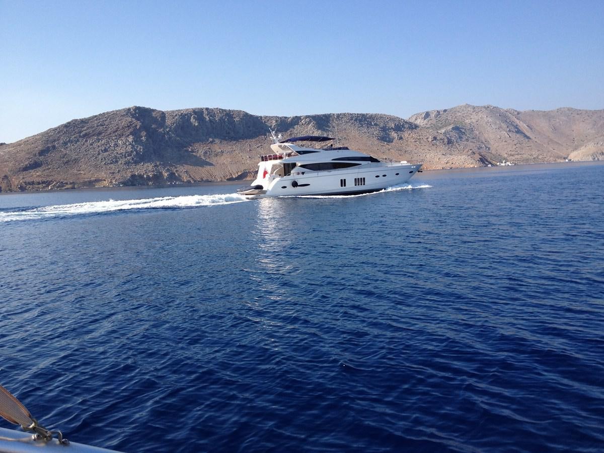 a boat on the water aboard WATCHIT Yacht for Sale