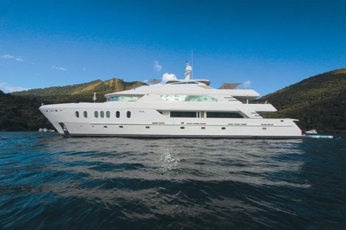 a white yacht on the water aboard 2024 MCP MY 140 Yacht for Sale