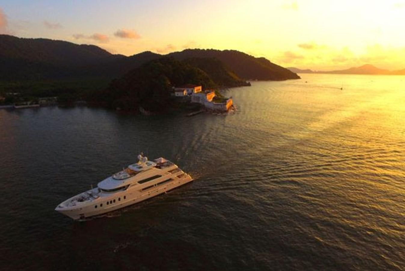 a boat in the water aboard 2024 MCP MY 140 Yacht for Sale