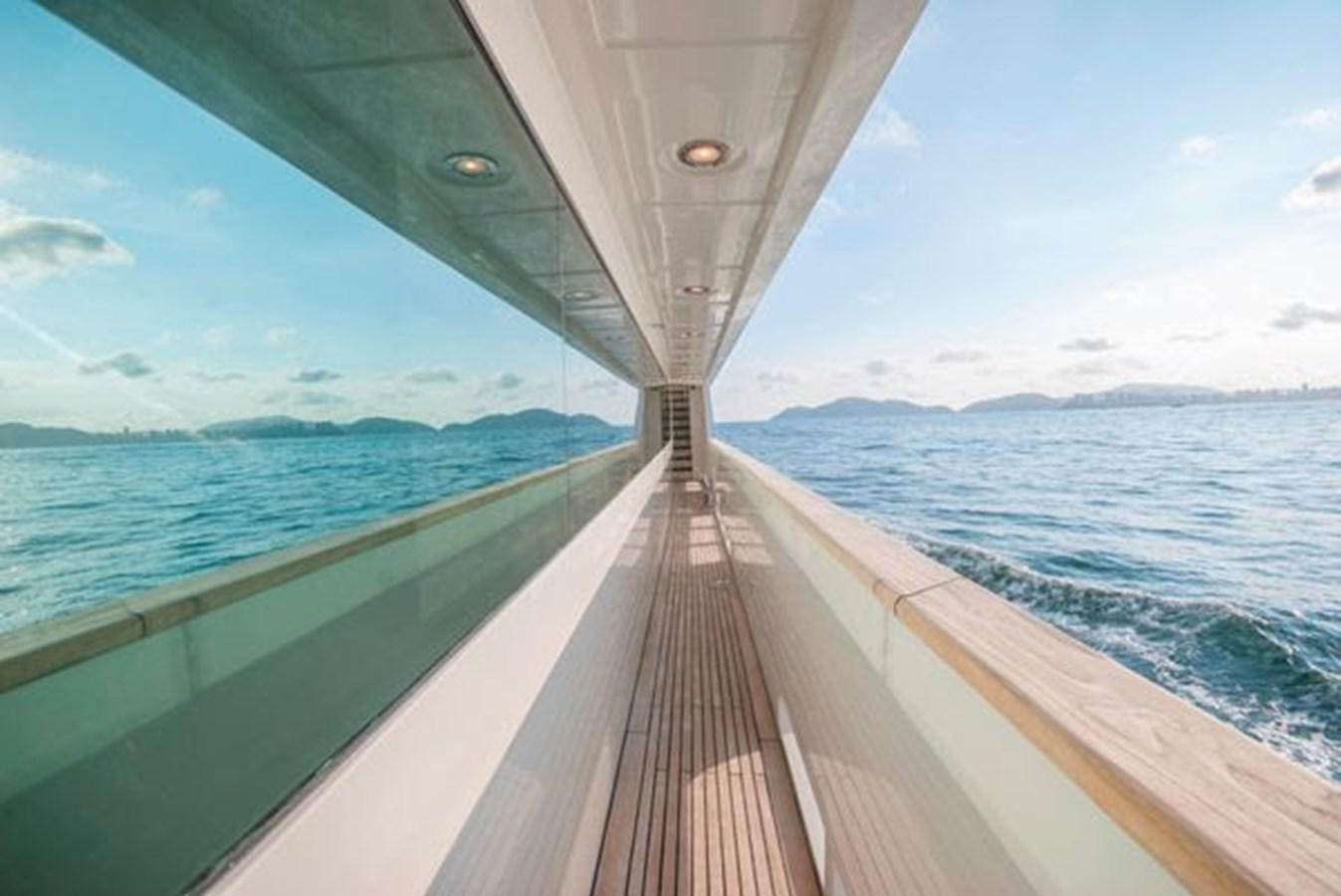 a boat on the water aboard 2024 MCP MY 140 Yacht for Sale