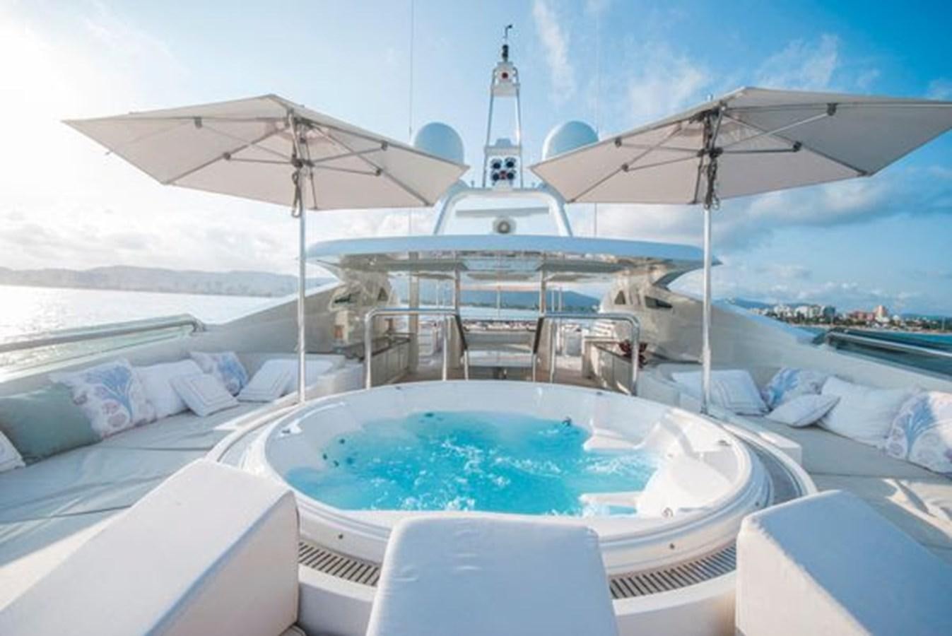 a pool on a boat aboard 2024 MCP MY 140 Yacht for Sale