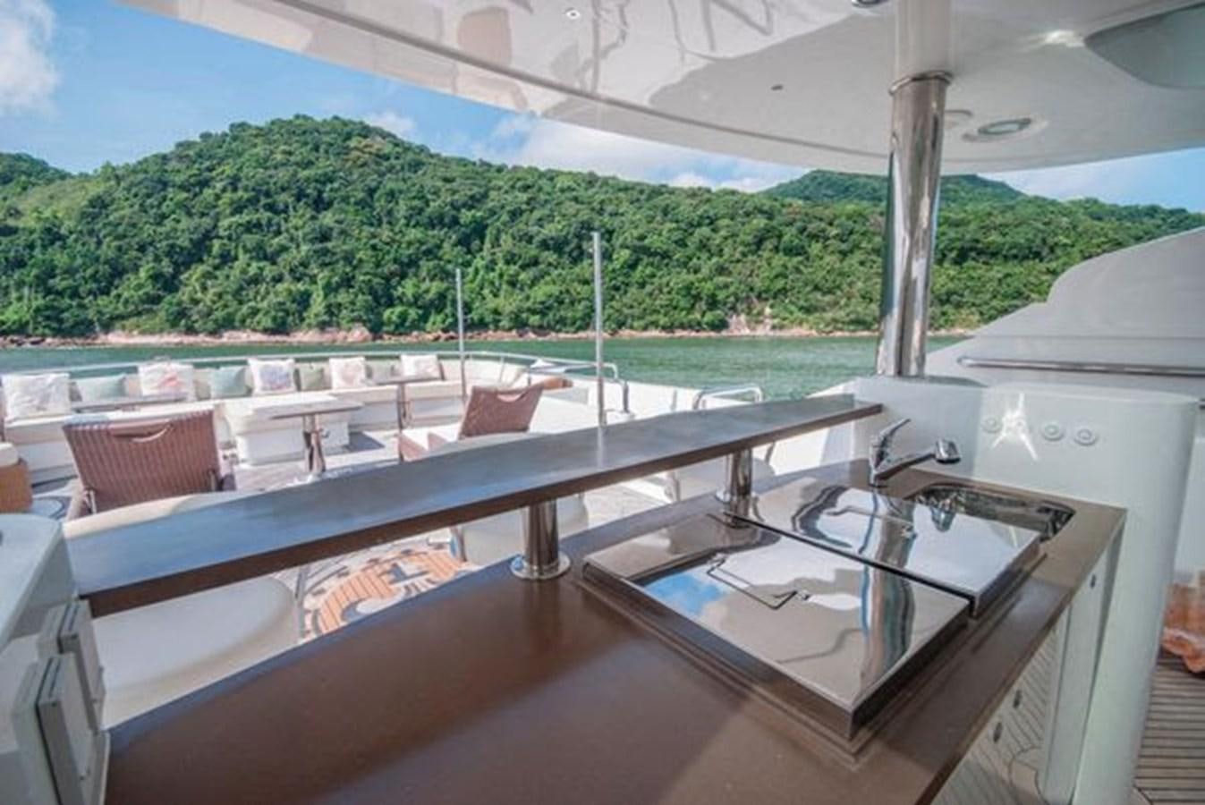 a boat on the water aboard 2024 MCP MY 140 Yacht for Sale