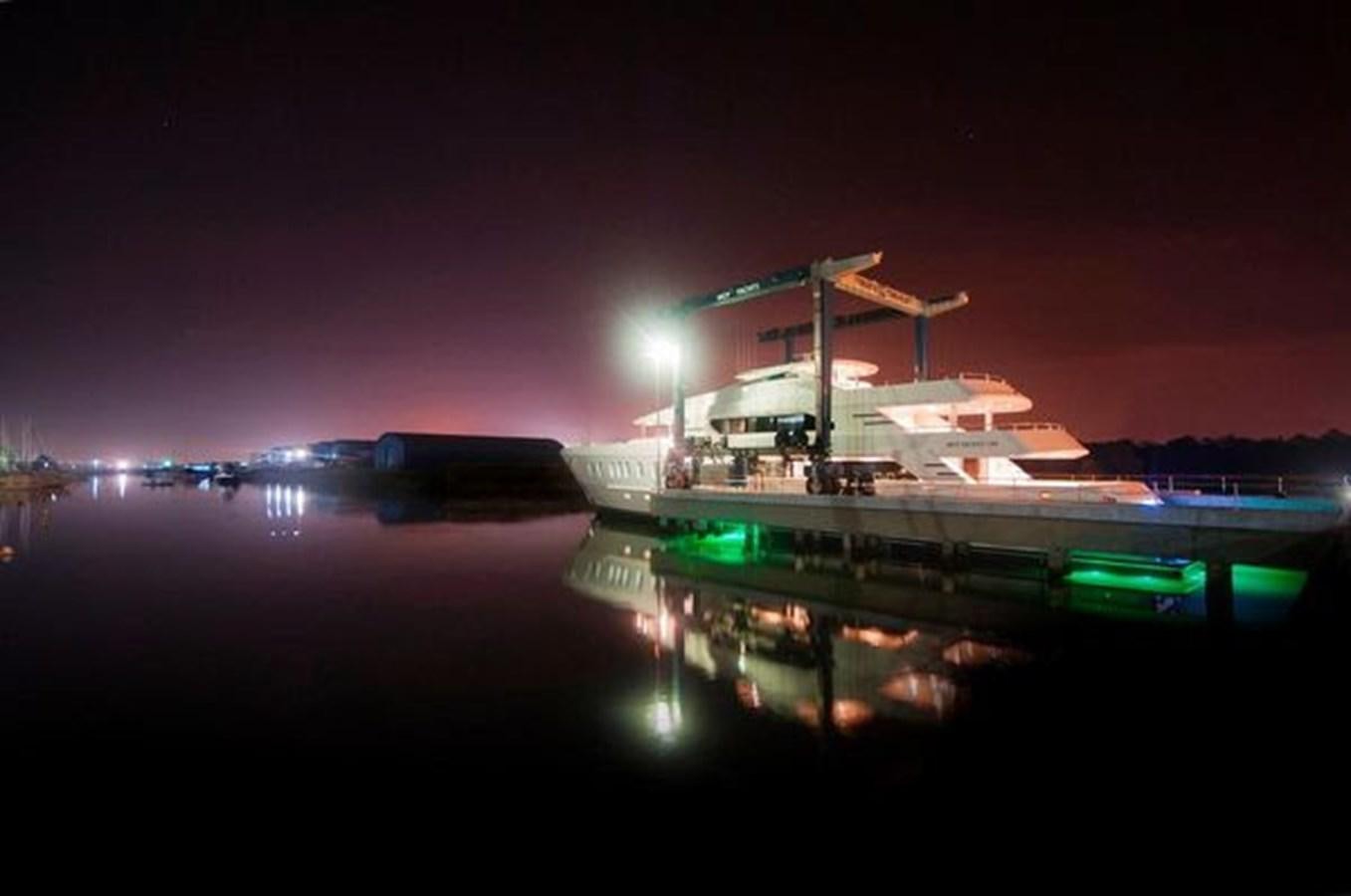 a boat on the water aboard 2024 MCP MY 140 Yacht for Sale