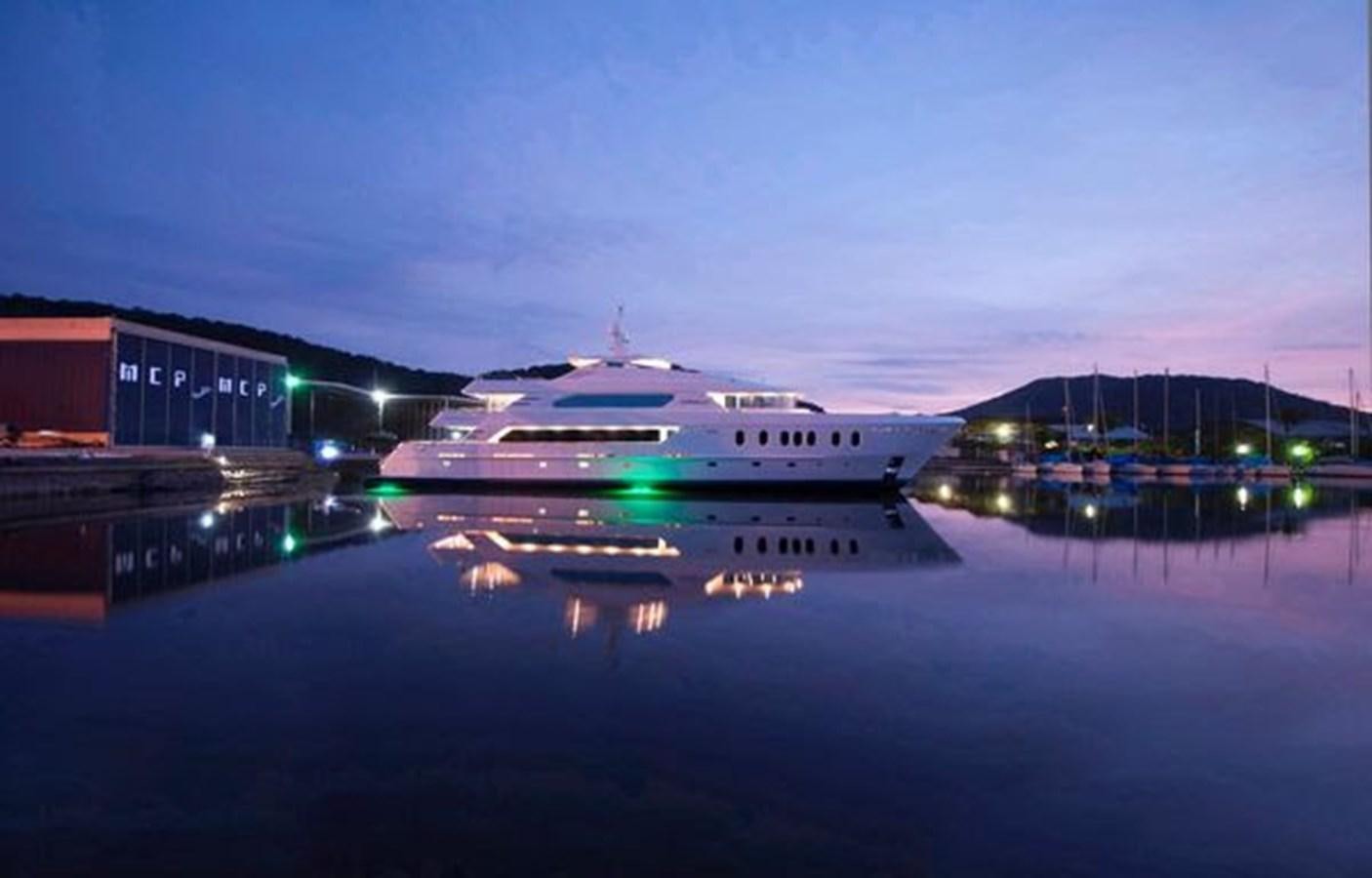 a cruise ship in the water aboard 2024 MCP MY 140 Yacht for Sale