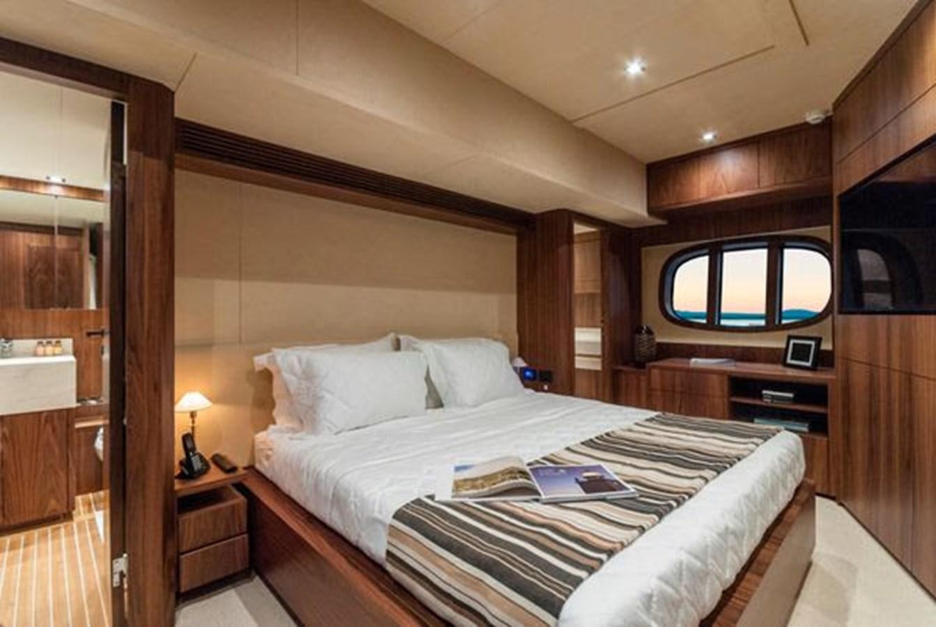 a bed in a cabin aboard 2024 MCP 76 MY Yacht for Sale