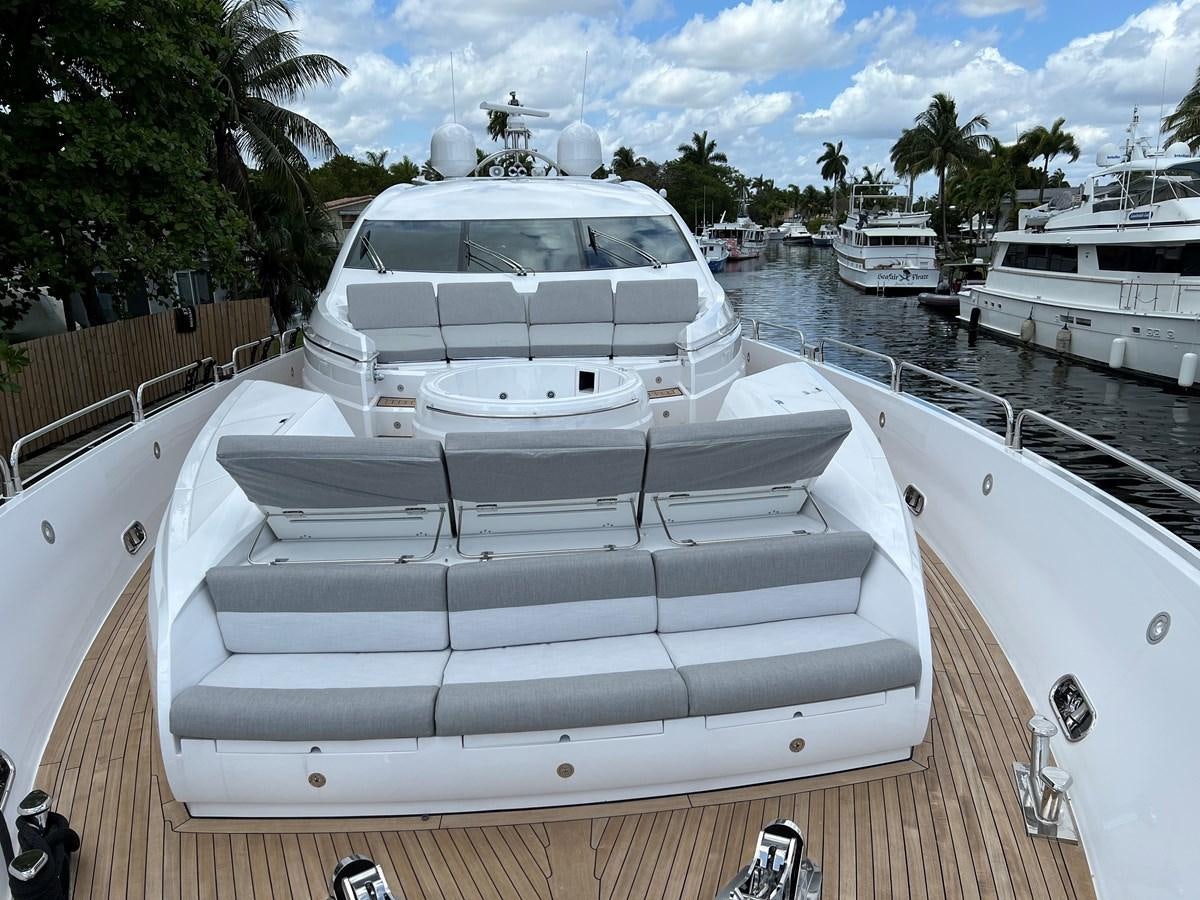 a boat parked on a dock aboard GBXSK04137L607 Yacht for Sale