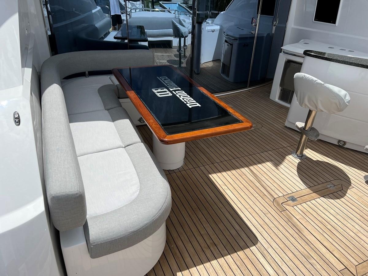a chair with a box on it aboard GBXSK04137L607 Yacht for Sale