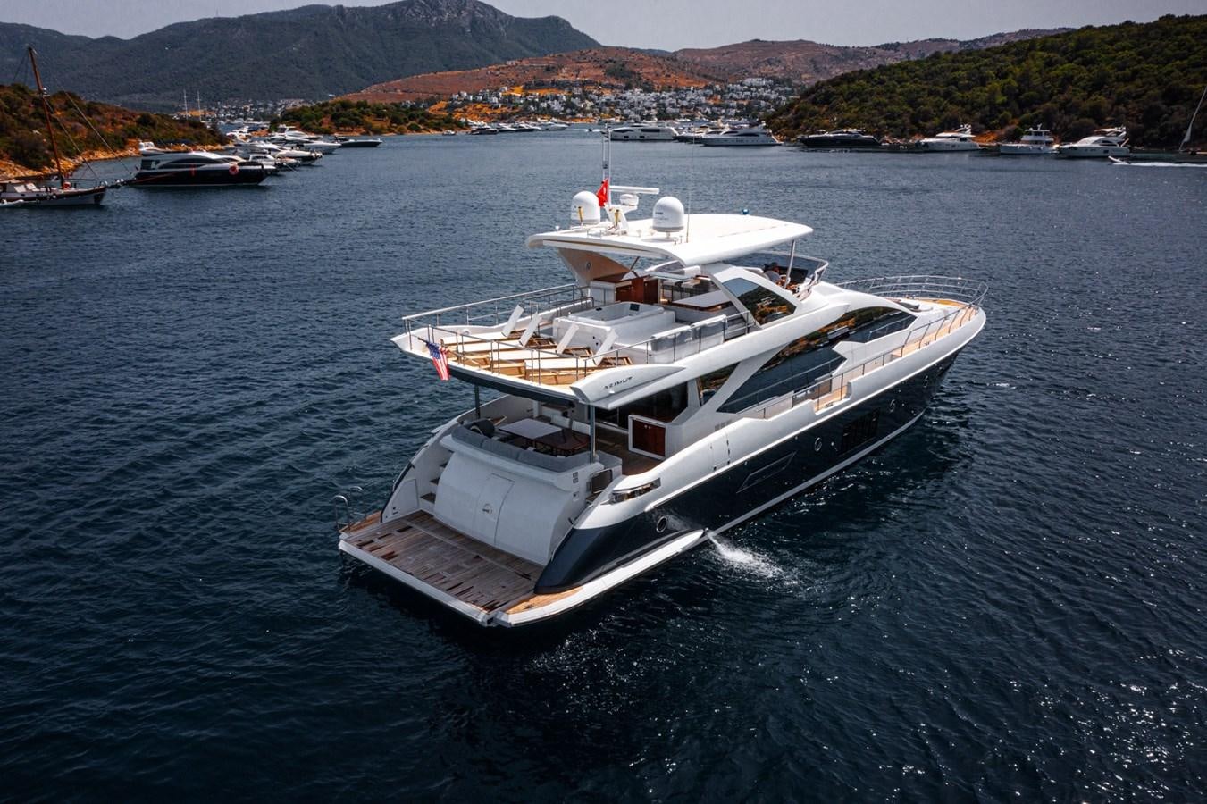 a boat on the water aboard AZIMUT 88 DELETE Yacht for Sale