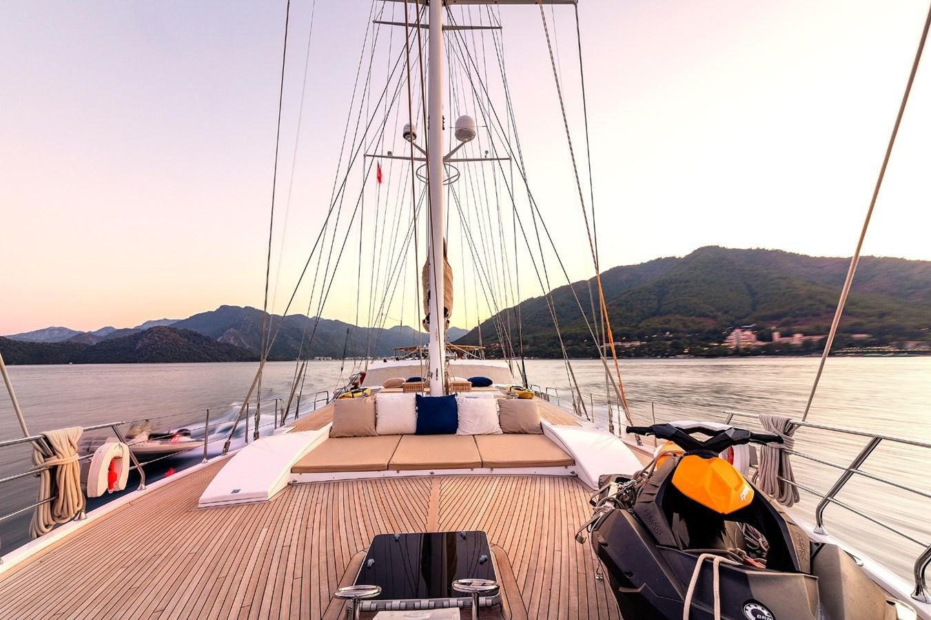 a boat on the water aboard UBI BENE Yacht for Sale
