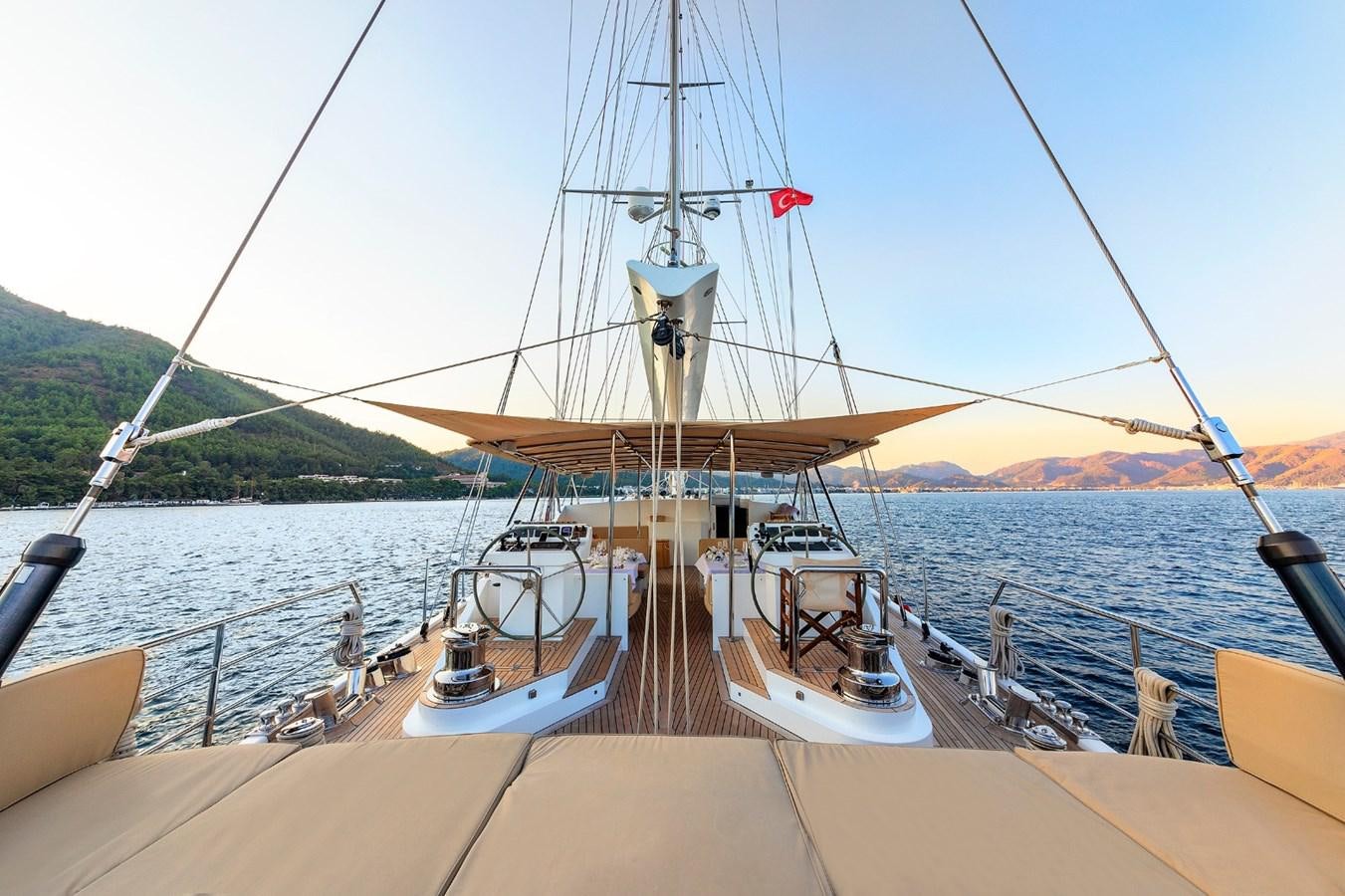 a boat on the water aboard UBI BENE Yacht for Sale