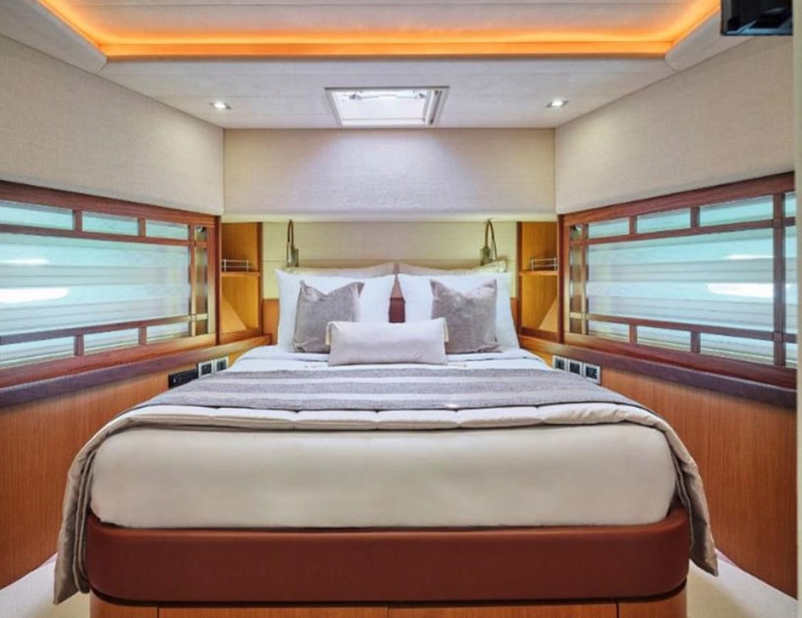 a bed in a room aboard 731 Yacht for Sale