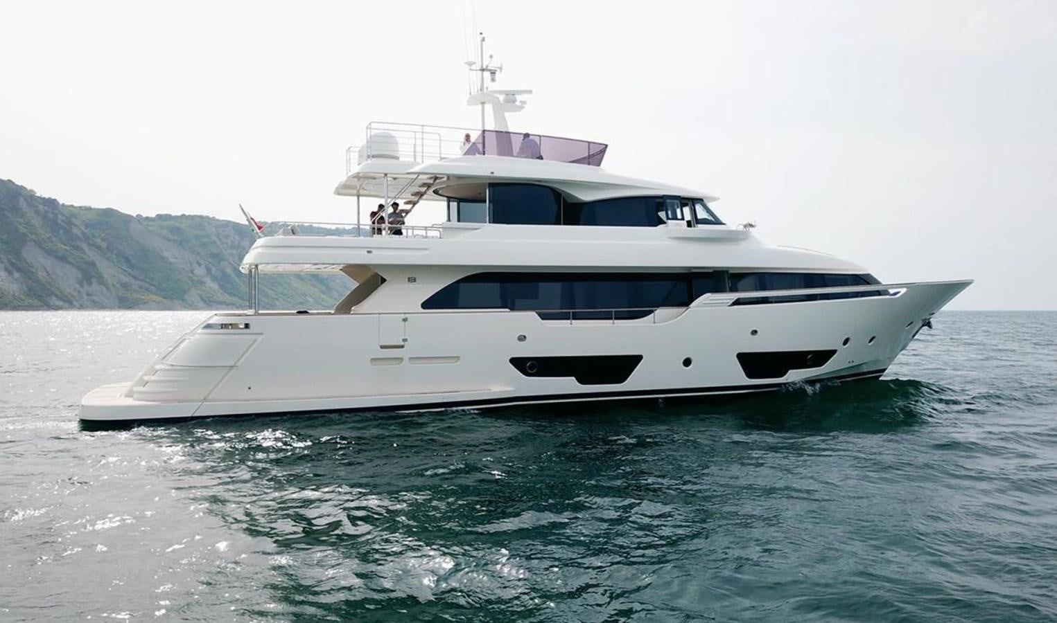 a white yacht on the water aboard NAVETTA 28 Yacht for Sale