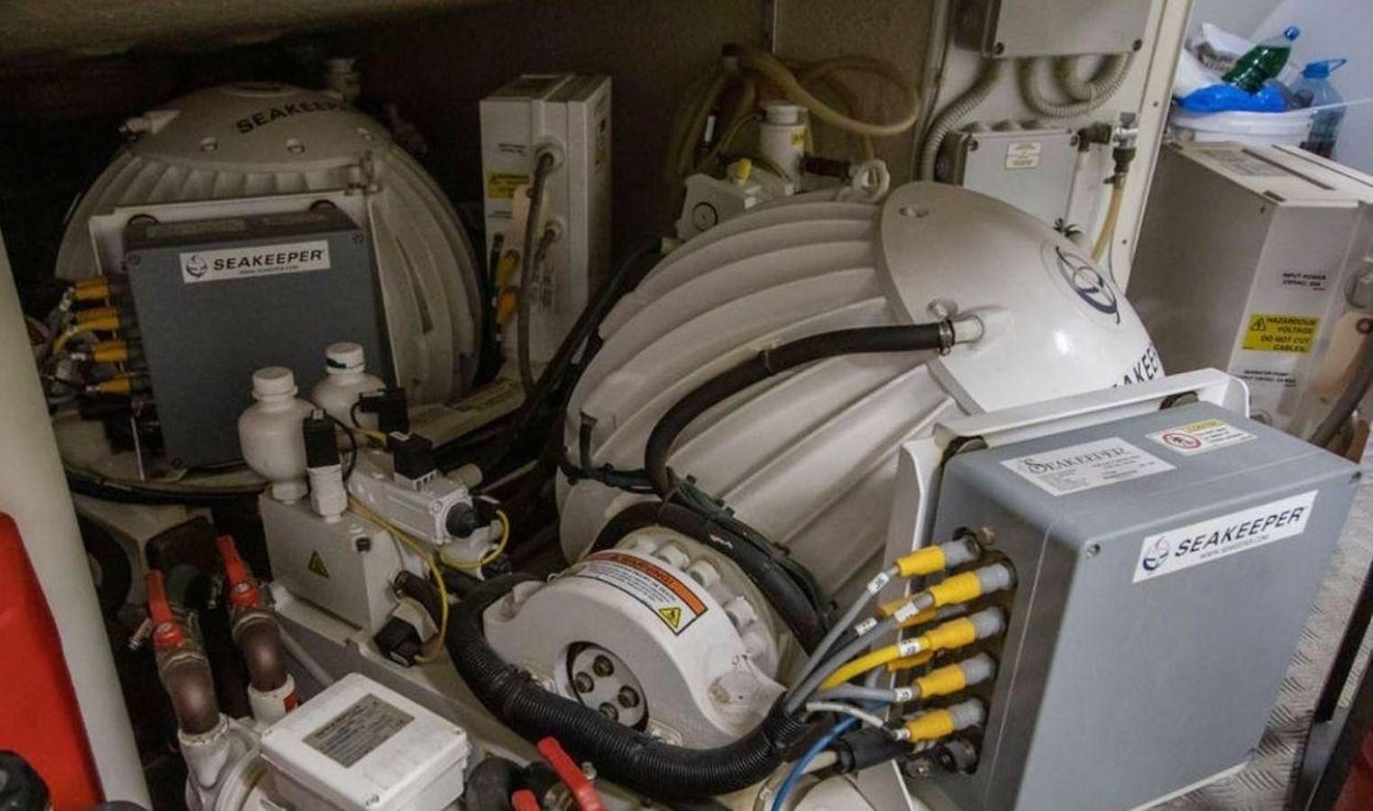 a machine with a large piece of equipment on it aboard NAVETTA 28 Yacht for Sale